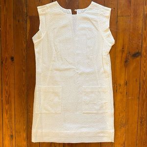 White eyelet mini dress by Joe’s